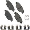 Akebono ACT1934 Disc Brake Pad Set Akebono PROACT Ultra Premium Ceramic Disc Brake Pad Kit