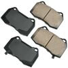 Akebono ACT960 Disc Brake Pad Set Akebono PROACT Ultra Premium Ceramic Disc Brake Pad Kit