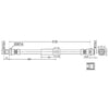 ATE Brake Products 331102 Brake Hydraulic Hose ATE Original Rear Brake Hydraulic Hose for Mini 331102