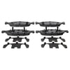 ATE Brake Products 607206 Disc Brake Pad Set ATE Original Semi-Metallic Front Disc Brake Pad Set 607206 for Jeep