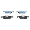 607234 by ATE BRAKE PRODUCTS - ATE Semi-Metallic Rear Disc Brake Pad Set 607234 for Ford, Mazda, Mercury