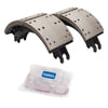TM4728TCLG by HALDEX - Relined , 2 Shoes , with Hardware Kit, Tm Grade Material, FMSI 4728