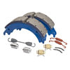 Haldex GF4702QJ Drum Brake Shoe Kit New 2 Shoes/Hardware,2008 Grade Material, FMSI 4702