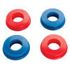 Haldex DA909005 Air Brake Dryer Valve Polyurethane Gladhand Seals, 1-1/4" Traditional Sealing Lip, Red and Blue