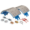 Haldex GR4710QJ Drum Brake Shoe Kit New 2 Shoes/Hardware,2015 Grade Material, FMSI 4710