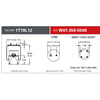 Firestone W013585508 Suspension Air Spring Kit Airide Air Spring Reversible Sleeve 1T19L-12