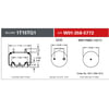Firestone W013585772 Multi-Purpose Control Cable Airide Air Spring Reversible Sleeve 1T15TQ-1