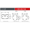 Firestone W013587146 Suspension Air Spring Kit Airide Air Spring Double Convoluted 21