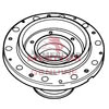 Meritor A 1 333P4228 Drive Axle Wheel Hub and Cup Drive Axle Wheel Hub and Cup, 15.50 in. Flange Outer Diameter, 10 Wheel