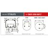 Firestone W013589017 Suspension Air Spring Kit Airide Air Spring - Bus Reversible Sleeve 1T15AA-3