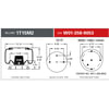 Firestone W013589053 Suspension Air Spring Kit Airide Air Spring Reversible Sleeve 1T15M-2