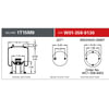 Firestone W013589130 Suspension Air Spring Kit Airide Air Spring Reversible Sleeve 1T15M-9