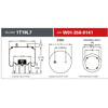 Firestone W013589141 Suspension Air Spring Kit Airide Air Spring Reversible Sleeve 1T19L-7