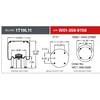 Firestone W013589156 Suspension Air Spring Kit Airide Air Spring Reversible Sleeve 1T19F-11