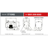 Firestone W013589303 Suspension Air Spring Kit Airide Air Spring - Bus Reversible Sleeve 1T15M-2