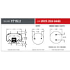 Firestone W013589445 Suspension Air Spring Kit Airide Air Spring Reversible Sleeve 1T15L-2