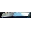 Aranda P-1018 Sun Visor Sun Visor - 13" x 15", V-Style, Stainless Steel, For Peterbilt Model 379/386