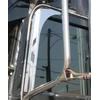 P1069 by ARANDA - Door Window Defelector - Stainless Steel, For Peterbilt 379 and 389