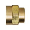Tectran 119-BA-R Air Brake Air Line Fitting Air Brake Reduction Coupling - Brass, 1/4 in. Pipe Thread A, 1/8 in. Pipe Thread