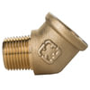 Tectran 124-A-R Air Brake Air Line Fitting Extruded 45-Deg Street Elbow Pipe Fitting, 1/8 in. Pipe Thread Size, Fix-it-Pack