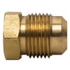 Tectran 58-4-R Air Brake Air Line Fitting Flare Fitting - Brass, 1/4 inches Tube Size, Seal Plug