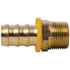 Tectran 725-4B-R Air Brake Air Line Fitting Air Tool Hose Barb - Brass, 1/4 - in. Tube, 1/4 in. Thread, Male