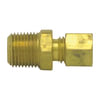 Tectran 868-25AR Air Brake Air Line Fitting Transmission Air Line Fitting - Brass, 5/32 in. Tube, 1/8 in. Thread, Male