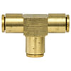 Tectran PL1364-6R Air Brake Air Line Tee Push-On Hose Fitting - 3/8 inches Tube, Union Tee