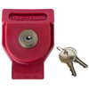1011LK141 by TECTRAN - Gladhand Lock - MA141 Key Code, Red, Made of Glass Filled Nylon, with Two Keys