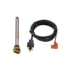 2201712 by PHILLIPS & TEMRO - Stainless Threaded Immersion Heater Plug - 120V, 150 Watts, 1/2" NPT Thread, 7.75" Element