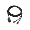 8608423 by PHILLIPS & TEMRO - Weatherproof Parallel Cordset-WP Male Plug, 2 Female Silicone Connectors, 125V, 15 Amps, 14 and 14 ft., 14/3 SJOW, A (WP)-NEMA 5-15, "K" Silicone Connector