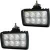 Stens TL5015 Headlight Set LED Headlight Set, Rectangular, 80 Watts, 7200 Lumens, 12/24V, Flood Pattern
