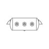 TSJ9547 by TRAMEC SLOAN - Black Coated Steel Air Brake Air Tank - 9.5" Tank Diameter, 1488 cu.in Capacity, 27.5" Length