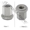 Automann PHI8-662 Battery Nut Group 31 Closed-Cap Battery Nut with 3/8"-16 Thread, Stainless Steel