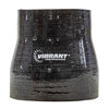 Vibrant Performance 2769 Hose Coupler 4 Ply Reducer Coupling; 2.25 in. x 2.75 in. x 3 in. Long; Black;