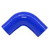 2781B by VIBRANT PERFORMANCE - 4 Ply 90 Degree Reducer Elbow; 2.5 in. ID x 2.75 in. ID x 3.5 in. Leg Length; Blue;