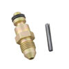 Mcleod 139026 Clutch Hydraulic Hose Connector Fitting: Roll Pin To AN-4 Male: Steel: Straight