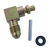 Mcleod 139027 Clutch Hydraulic Hose Connector Fitting: Roll Pin To AN-4 Male: Steel:90 Degree