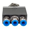 VTS-9X by APSCO - Air Brake Toggle Control Valve - 4-Way, 3-Position, FD/N/FD, 3/4" Bulkhead