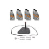 Vaico V103293 Transmission Filter Kit Filter W/ Oil Pan Gasket, Transmission Oil (8HP 7 ltr) and Instl Hardware