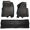 Husky 98711 Floor Liner Weatherbeater - Front & 2nd Seat Floor Liners (Footwell Coverage)
