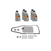 Vaico V202083 Transmission Filter Kit Filter W/ Oil Pan Gasket, Transmission Oil (ATF III 5 ltr), Instl Hardware