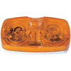 Peterson Lighting 138A Clearance Light Incandescent Marker/ Clearance, PC-Rated, Rectangular, Double Bulls-Eye, 4"X2", amber,