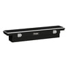 UWS EC10312 Truck Bed Rail-To-Rail Tool Box Gloss Black Aluminum 63" Slim-Line Truck Tool Box, Low Profile (Heavy Packaging)