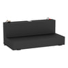 UWS ST-100-L-MB Liquid Transfer Tank / Tool Box Unit Matte Black 100-Gallon L-Shape Steel Transfer Tank