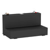 UWS ST-75-L-MB Liquid Transfer Tank / Tool Box Unit Matte Black 75-Gallon L-Shape Steel Transfer Tank