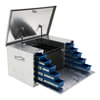 TBC-38-DS by UWS - Bright Aluminum 38" Utility Chest Box with Drawers