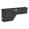 FW-48-DS-P-BLK by UWS - Gloss Black Aluminum 48" Passenger Wheel Well Tool Box (LTL Shipping Only)