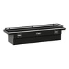 UWS SL69LPBLKR Truck Bed Rail-To-Rail Tool Box Gloss Black Aluminum 69" Secure Lock Crossover Truck Tool Box, Low Profile,