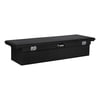 UWS TBS-63-LP-BLK Truck Bed Rail-To-Rail Tool Box Gloss Black Aluminum 63" Truck Tool Box with Low Profile (LTL Shipping
